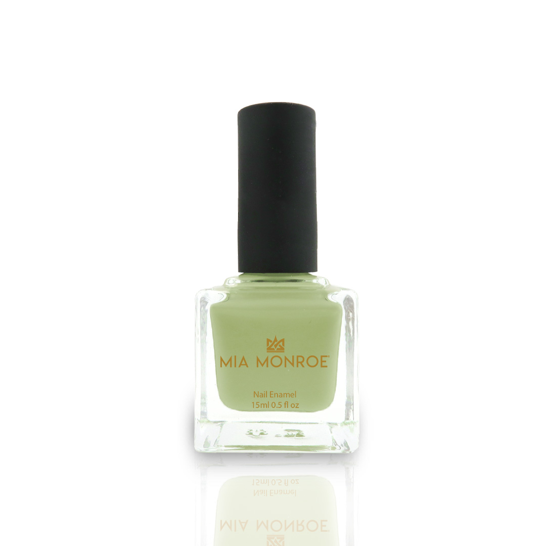 What's The Tea” Sage Green Nail Polish | Mia Monroe Cosmetics